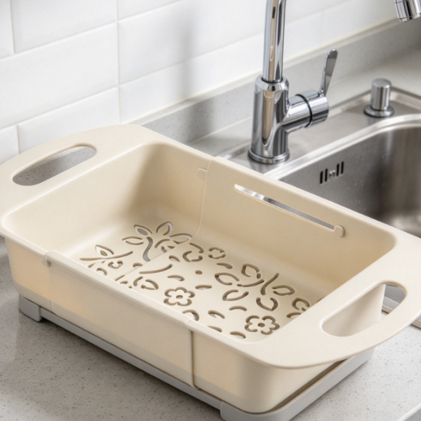Collapsible, Extendable Kitchen Sink Colander