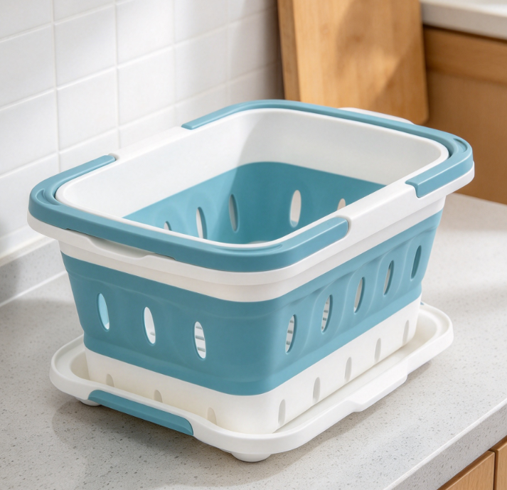 Collapsible Colander For Washing Fruits And Vegetables