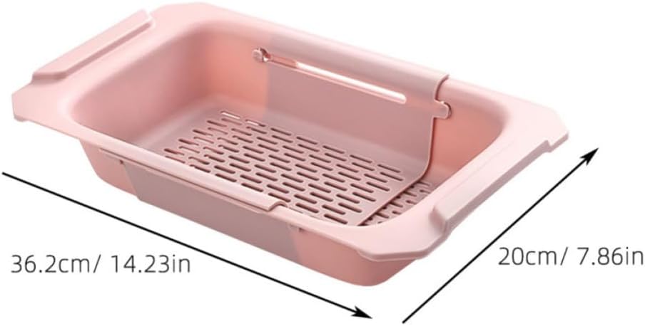 Perforated Plastic Sink Draining Basket And Dish Drying Rack - Image 2