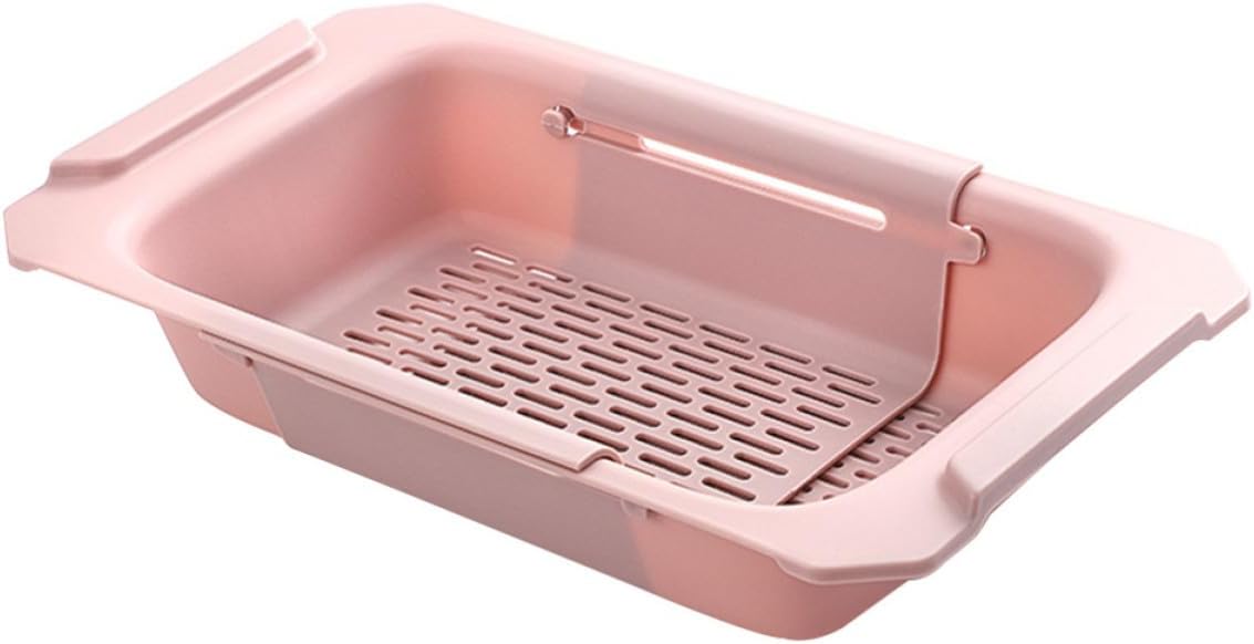 Perforated Plastic Sink Draining Basket And Dish Drying Rack