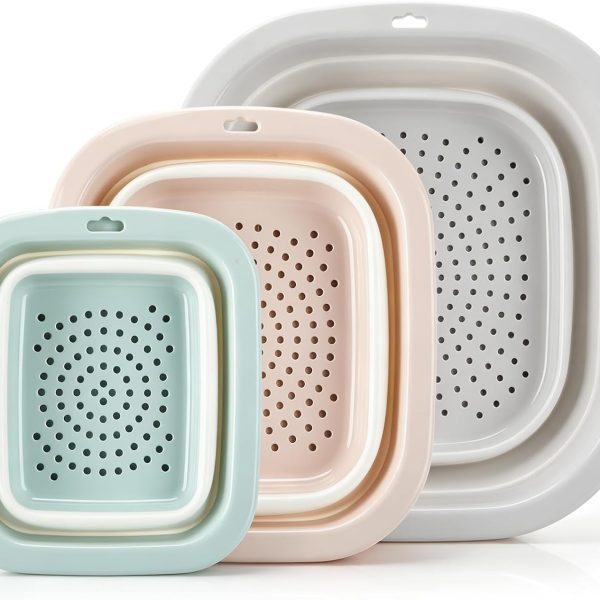 3-Piece Collapsible Colander And Basin Set