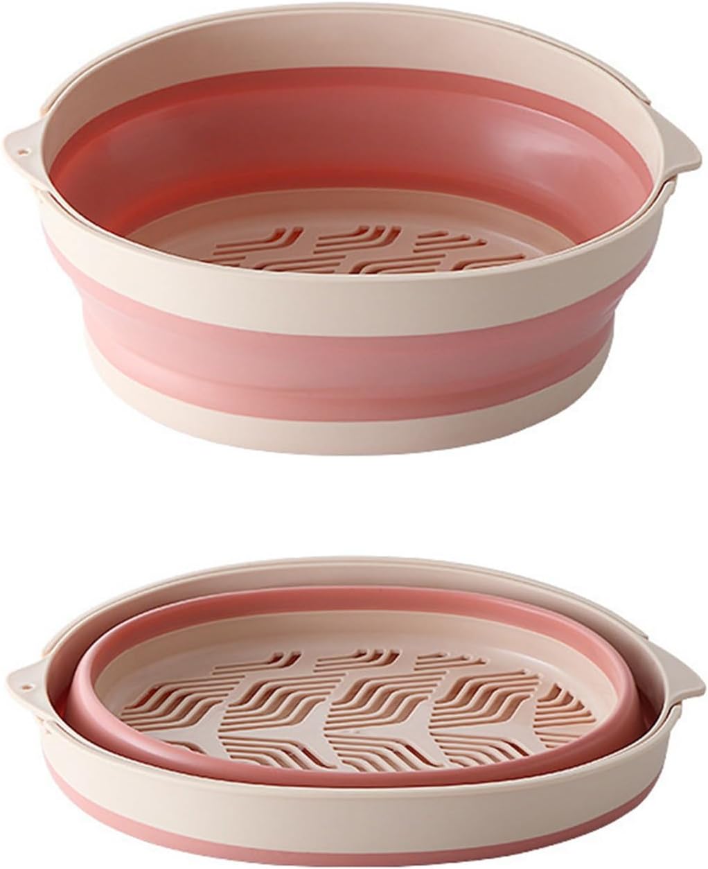 Portable, Collapsible Draining Basket For Kitchen Produce