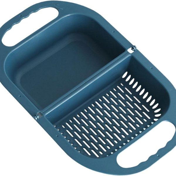 Multifunctional, Collapsible Kitchen Draining Rack For Washing And Storing Produce