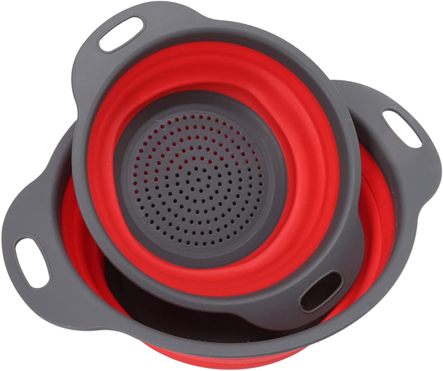 2-Piece Collapsible Draining Basket Set For Kitchen Produce